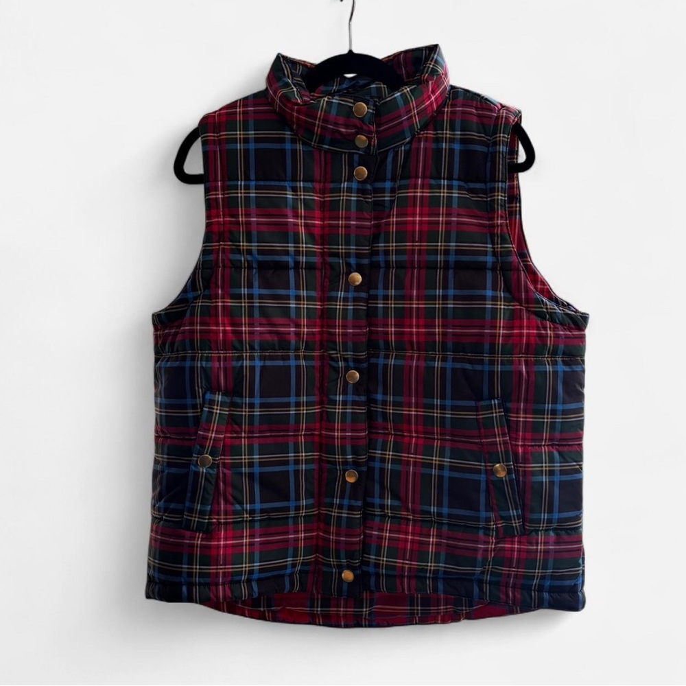 Puffer Vest - Stewart Plaid